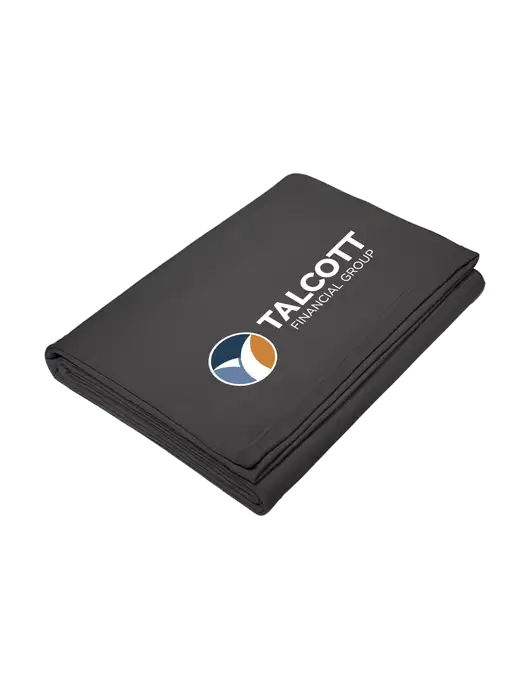 Core Charcoal Fleece Sweatshirt Blanket w/Talcott Logo