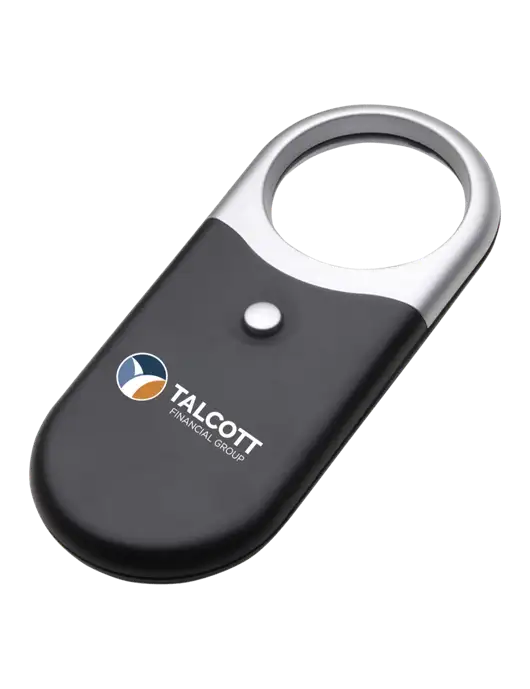 Compact Black Magnifier Light w/Talcott Logo