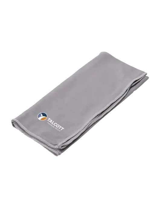 Eclipse Grey Copper Infused Cooling Towel w/Talcott Logo