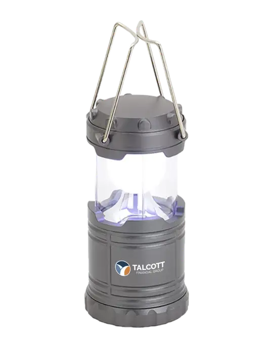 Gunmetal Mini Retro Lantern w/Talcott Logo