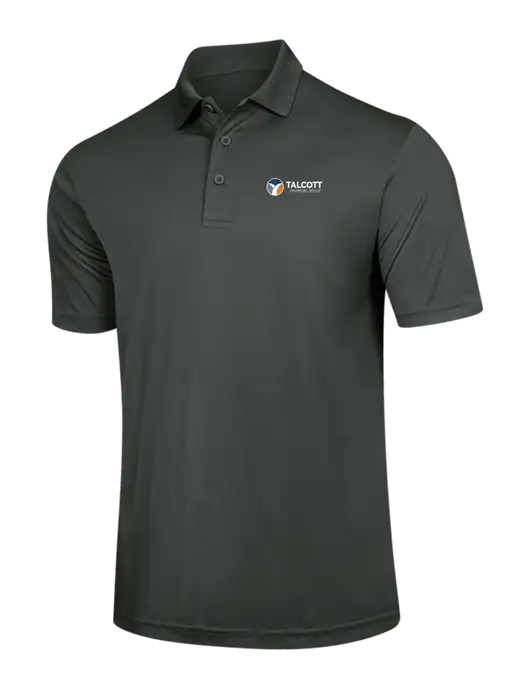 Dark Grey PosiCharge Competitor Polo w/Talcott Logo