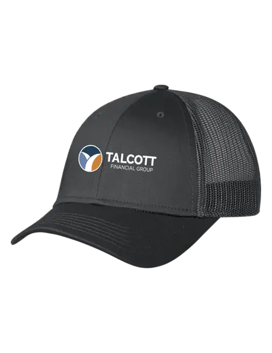 Charcoal Mesh Trucker Cap Snap Back w/Talcott Logo