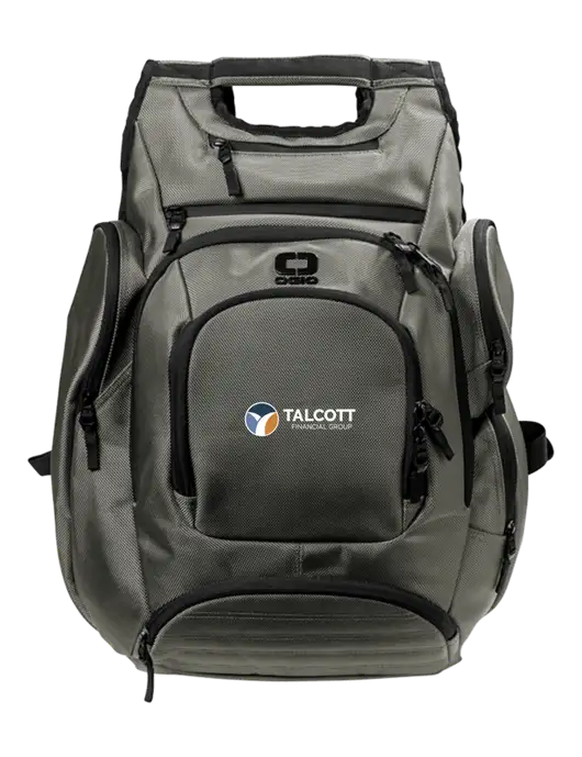 OGIO Medium Grey Metro Ballistic Laptop Backpack w/Talcott Logo