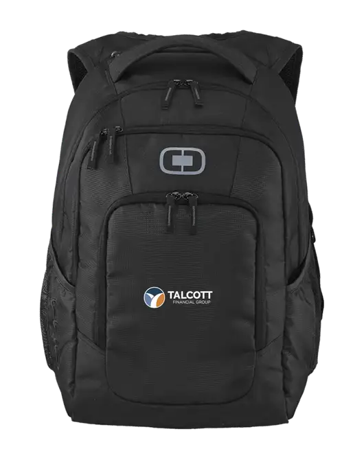 OGIO Black Logan Laptop Backpack
 w/Talcott Logo