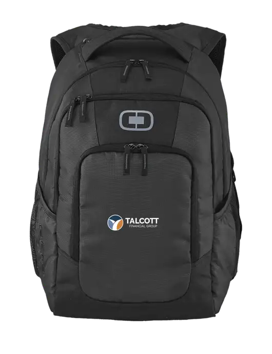 OGIO Diesel Grey Logan Laptop Backpack
 w/Talcott Logo