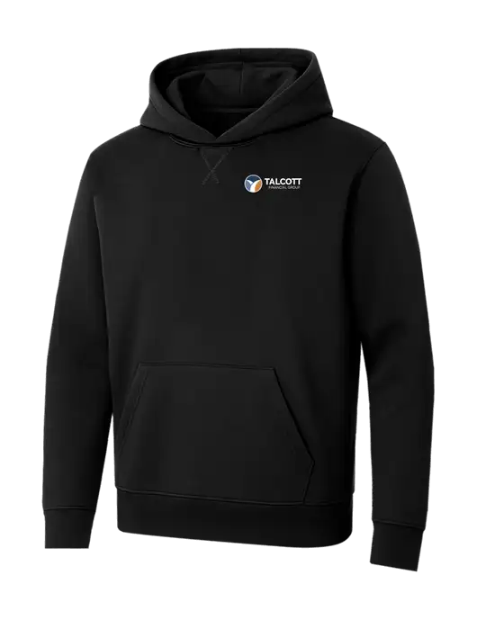 Allmade Deep Black Organic French Terry Pullover Hoodie w/Talcott Logo