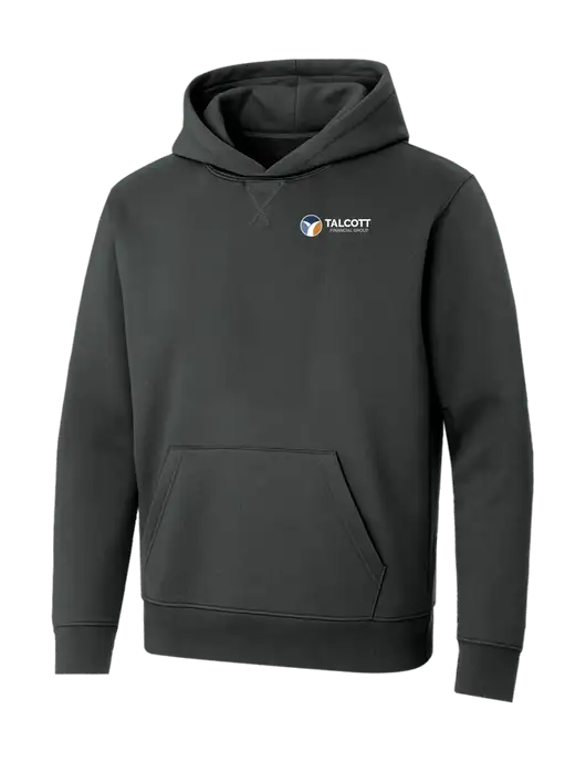 Allmade Charcoal Grey Organic French Terry Pullover Hoodie w/Talcott Logo