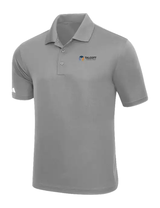 Adidas Light Grey Basic Sport Polo w/Talcott Logo