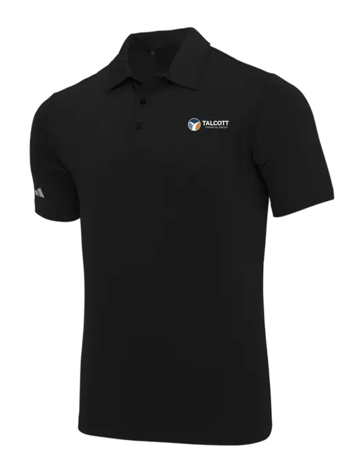 Adidas Black Ultimate Solid Polo w/Talcott Logo