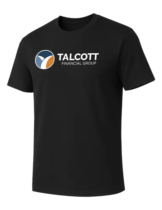 Allmade Deep Black Organic Cotton Tee w/Talcott Logo