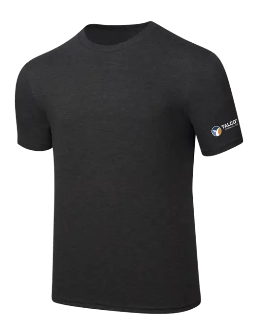 Simply Soft Black Frost 4.5oz  Poly/Combed Ring Spun Cotton T-Shirt w/Talcott Logo