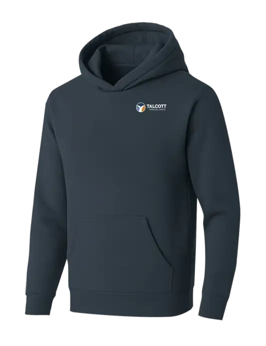 BELLA+CANVAS Dark Grey Sponge Fleece Pullover Hoodie w/Talcott Logo