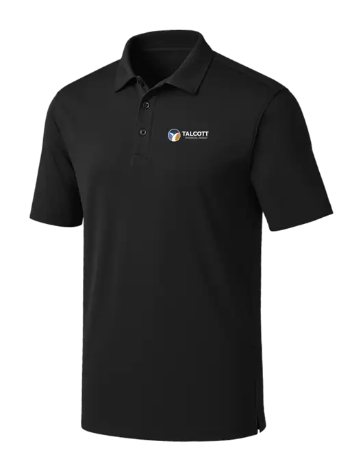 Black Silk Touch Performance Polo w/Talcott Logo