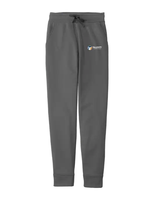 Sport-Wick Dark Grey Fleece Jogger w/Talcott Logo