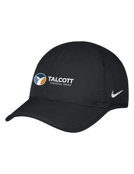 Nike Black Featherlight Cap w/Talcott Logo
