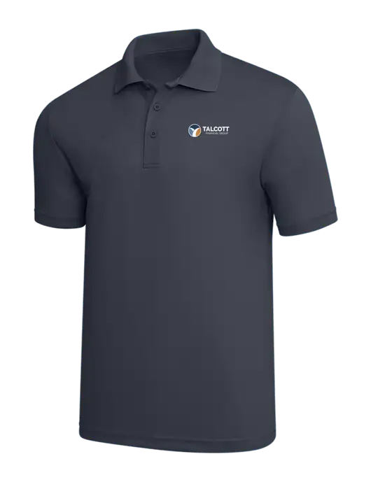 Dark Grey PosiCharge RacerMesh Polo w/Talcott Logo