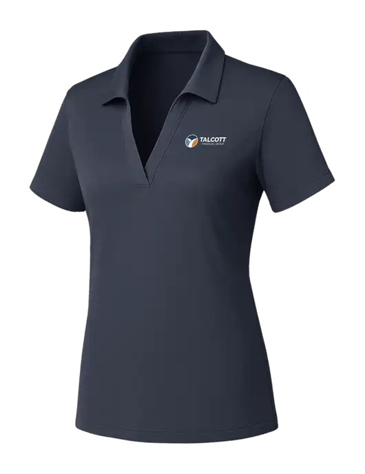 Womens Dark Grey PosiCharge RacerMesh Polo w/Talcott Logo