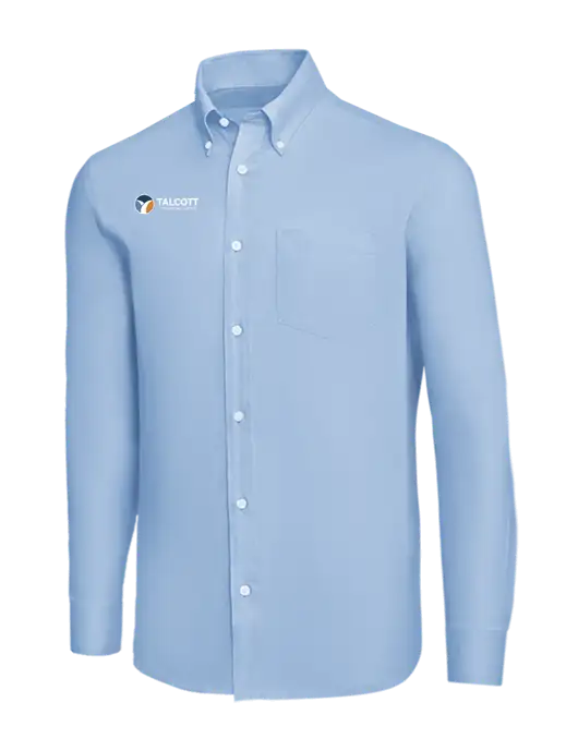 Brooks Brothers Light Blue Wrinkle-Free Stretch Nailhead Shirt w/Talcott Logo