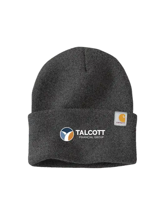 Carhartt Dark Grey Watch Cap 2.0 w/Talcott Logo