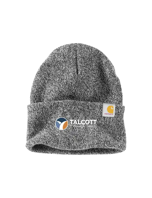 Carhartt Medium Grey Heather Watch Cap 2.0 w/Talcott Logo