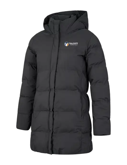 Mercer+Mettle Womens Dark Grey Puffy Parka  w/Talcott Logo