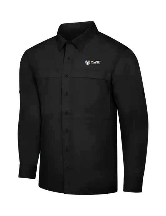 Black Long Sleeve UV Daybreak Shirt w/Talcott Logo
