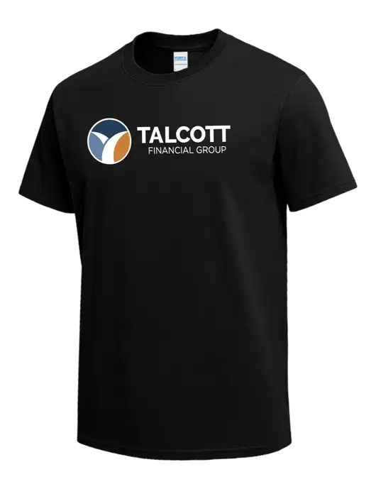 Black Heavyweight 6.1 oz T-Shirt w/Talcott Logo