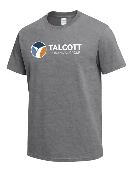 Medium Grey Heather Heavyweight 6.1 oz T-Shirt w/Talcott Logo