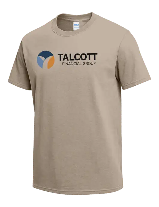 Tan Heavyweight 6.1 oz T-Shirt w/Talcott Logo