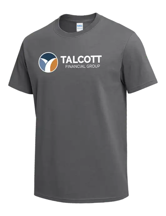 Medium Grey Heavyweight 6.1 oz T-Shirt w/Talcott Logo
