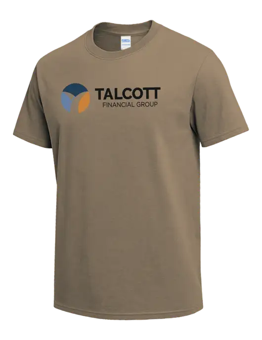 Dark Tan Heavyweight 6.1 oz T-Shirt w/Talcott Logo