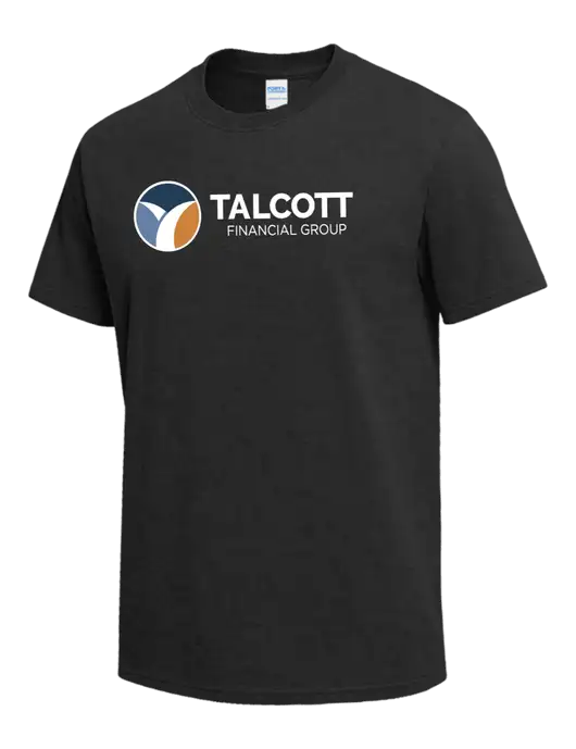 Dark Grey Heather Heavyweight 6.1 oz T-Shirt w/Talcott Logo