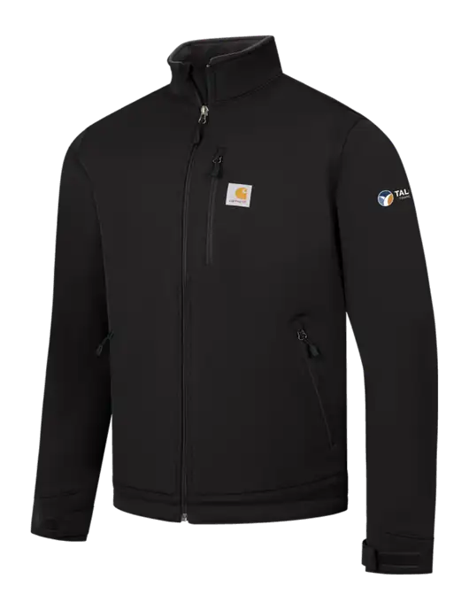 Carhartt Black Crowley Soft Shell Jacket w/Talcott Logo