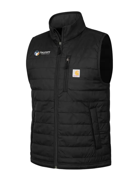 Carhartt Black Gilliam Vest w/Talcott Logo