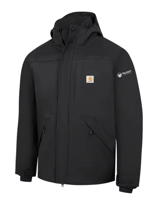 Carhartt Black Storm Defender Shoreline Jacket w/Talcott Logo