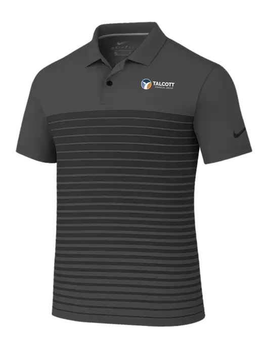 Nike Dark Grey Dri-FIT Vapor Block Polo w/Talcott Logo