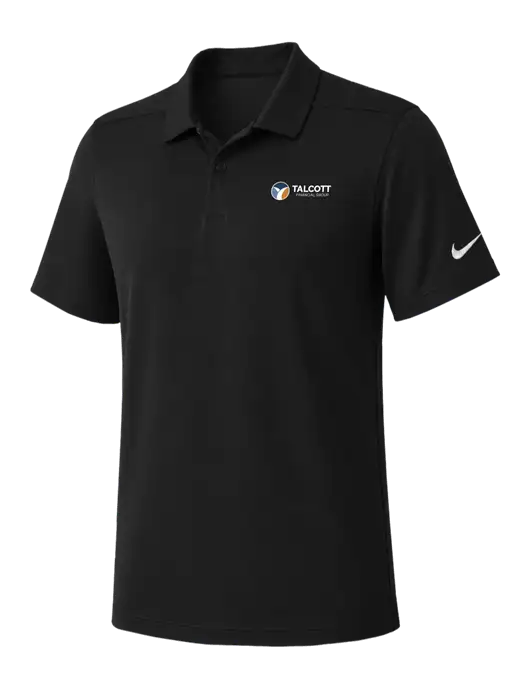 Nike Black Dry Essential Solid Polo w/Talcott Logo