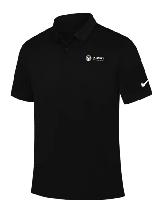 Nike Black Dry Essential Solid Polo w/Talcott Logo