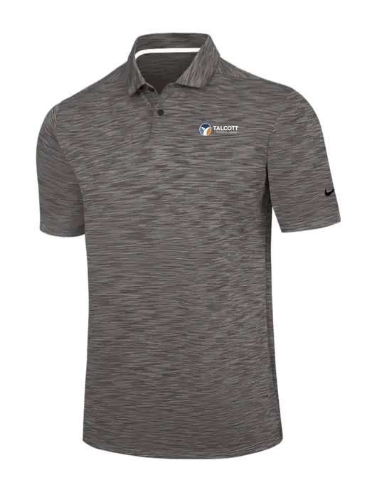 Nike Dark Grey Dri-FIT Vapor Space Dyed Polo w/Talcott Logo