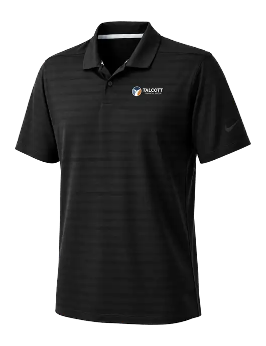 Nike Black Dri-FIT Vapor Jacquard Polo w/Talcott Logo