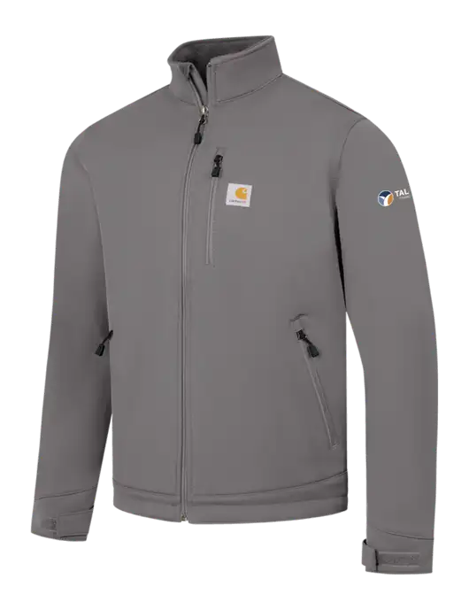 Carhartt Dark Medium Grey Crowley Soft Shell Jacket w/Talcott Logo