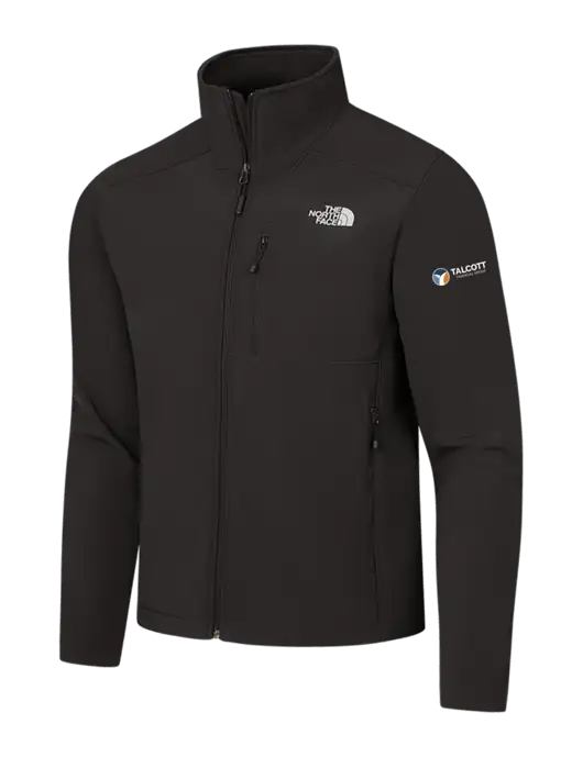 The North Face Black Apex Barrier Soft Shell Jacket w/Talcott Logo
