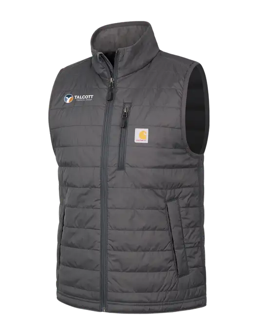 Carhartt Dark Grey Gilliam Vest w/Talcott Logo