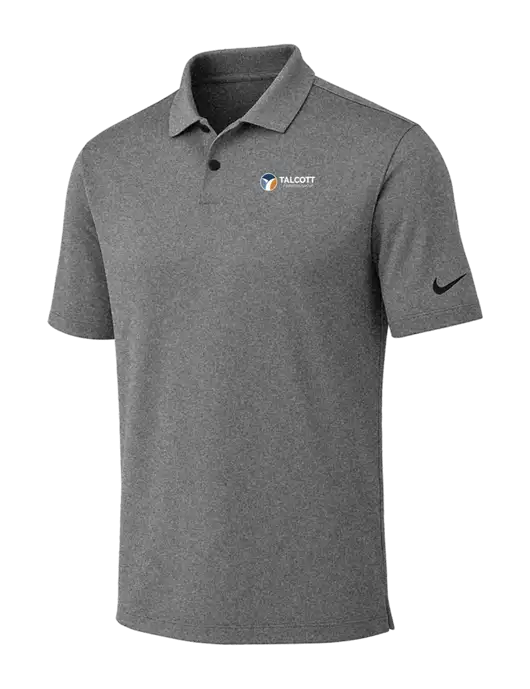 Nike Dark Grey Heather Dri-FIT Vapor Polo w/Talcott Logo