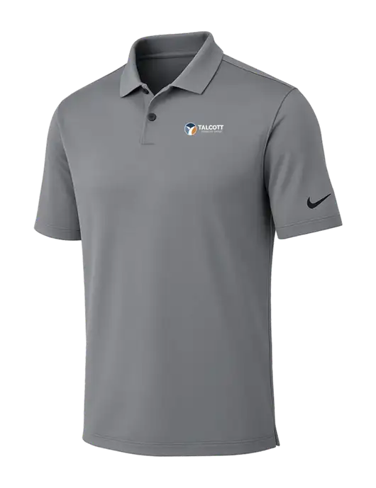 Nike Medium Grey Dri-FIT Vapor Polo w/Talcott Logo