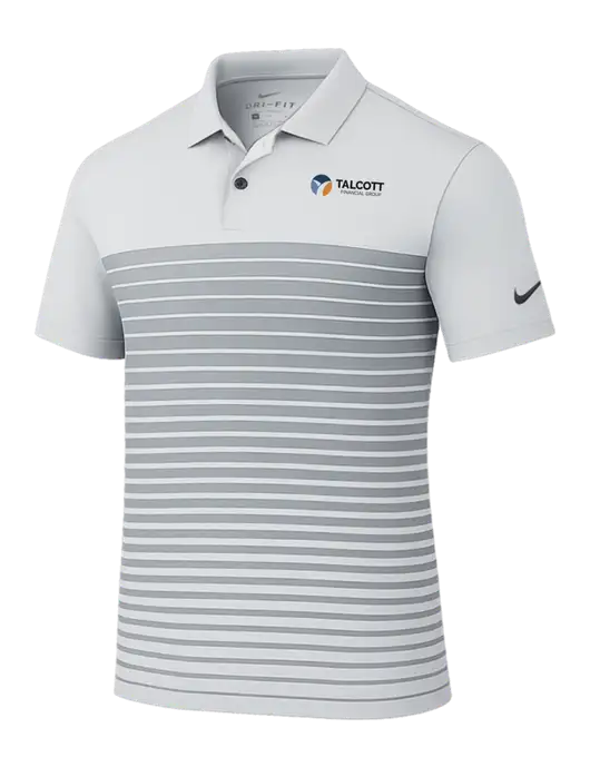 Nike Light Grey Dri-FIT Vapor Block Polo w/Talcott Logo