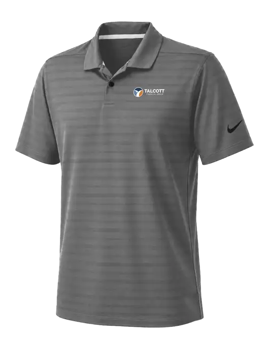 Nike Dark Medium Grey Dri-FIT Vapor Jacquard Polo w/Talcott Logo