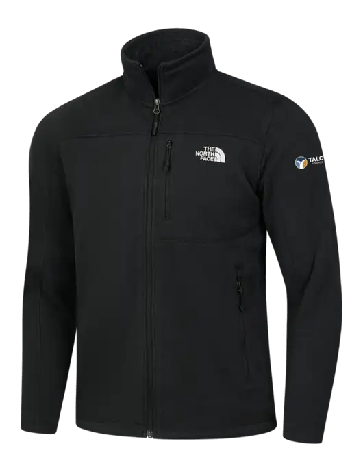 North Face Black Heather Sweater Fleece Jacket w/Talcott Logo