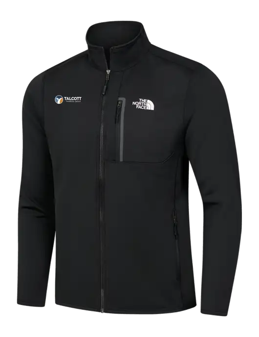 North Face Black Skyline Full-Zip Fleece Jacket w/Talcott Logo