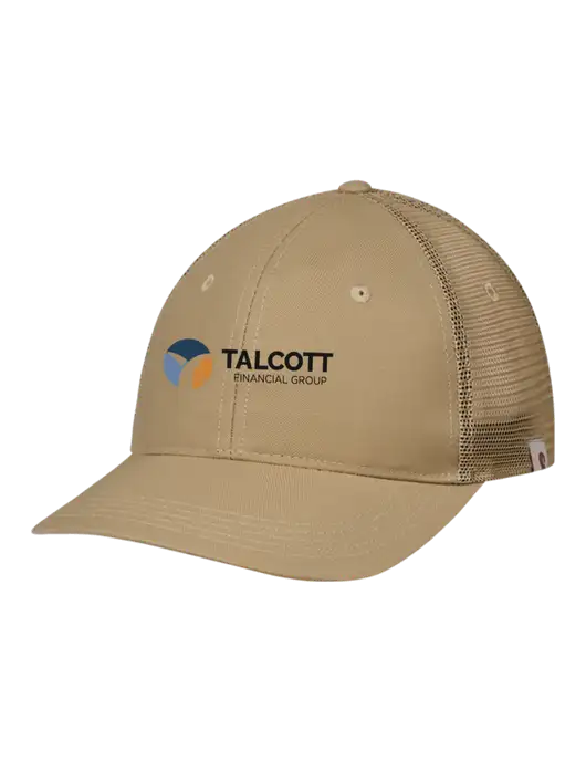 Carhartt Dark Tan Trucker Rugged Pro Series Cap w/Talcott Logo